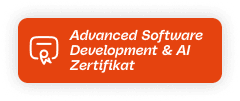 Advanced Software Development & AI Zertifikat badge